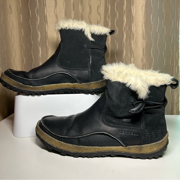 Merrell Tremblant Women's 9.5 Black Leather DRY Waterproof 200 Ankle J45728 - Picture 4 of 15